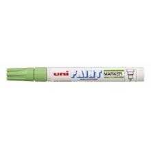 Uni-ball PX-20 Paint Marker - Marcador de Pintura - Punta Acrilica de Bala 2.2-2.8mm - Permanente en Todas las Superficies - Resistente a Luz y Agua - Color Verde Claro (12 uds)
