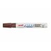 Uni-ball PX-20 Paint Marker - Marcador de Pintura - Punta Acrilica de Bala 2.2-2.8mm - Permanente en Todas las Superficies - Resistente a Luz y Agua - Cuerpo de Aluminio - Color Marrón (12 uds)