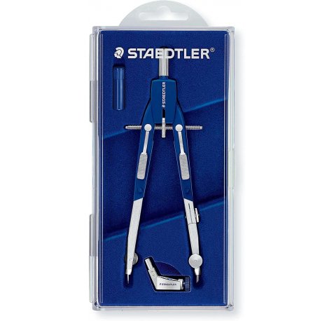 Staedtler Mars 552 01 Compas de Precision - Patas Articuladas - Ajuste Rapido