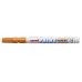 Uni-ball PX-21 Paint Marker - Marcador de Pintura - Punta Acrilica de Bala 0.8-1.2mm - Permanente en Todas las Superficies - Resistente a Luz y Agua - Cuerpo de Aluminio - Color Naranja (12 uds)