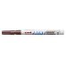 Uni-ball PX-21 Paint Marker - Marcador de Pintura - Punta Acrilica de Bala 0.8-1.2mm - Permanente en Todas las Superficies - Resistente a Luz y Agua - Cuerpo de Aluminio - Color Marrón (12 uds)