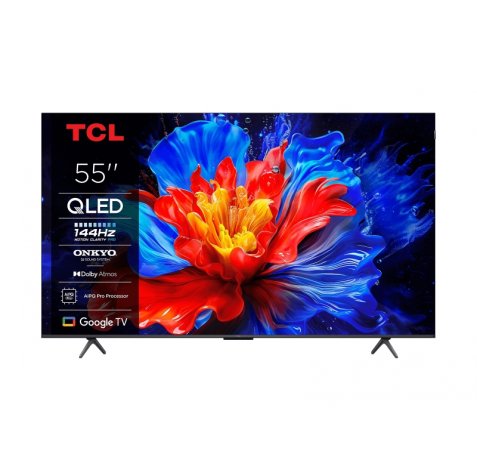 TCL 55P8K Televisor Smart TV 55" QLED UltraHD 4K HDR - Google TV, WiFi, HDMI, USB 2.0, Ethernet, Bluetooth - VESA 300x300mm