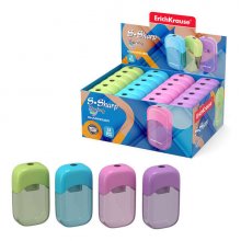 Erichkrause Sacapuntas S-Sharp con Contenedor - Diseño Ergonomico - Cuchilla de Acero Resistente - Color Surtido (24 uds) Erichkrause Sacapuntas S-Sharp con Contenedor - Diseño Ergonomico - Cuchilla de Acero Resistente - Color Surtido (24 uds)