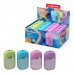 Erichkrause Sacapuntas S-Sharp con Contenedor - Diseño Ergonomico - Cuchilla de Acero Resistente - Color Surtido (24 uds)