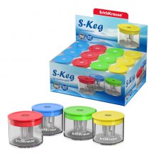 Erichkrause Sacapuntas S-Keg con Contenedor - Color Surtido (24 uds)
