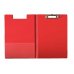 Esselte Carpeta con Pinza y Tapa de Carton Forrado con PP - TamaÃ±o A4 - Resistente Pinza de Metal - Funda Interior Adicional - Gancho para Colgar - Ranura para Boligrafo - Color Rojo