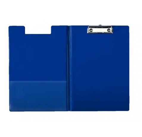 Esselte Carpeta con Pinza y Tapa de Carton Forrado con PP - TamaÃ±o A4 - Resistente Pinza de Metal - Funda Interior Adicional - Gancho para Colgar - Ranura para Boligrafo - Color Azul