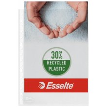Esselte Funda Porta Documentos Folio - PP - Piel de Naranja - Calidad Estandar Multitaladro-16 - Bolsa 10 - Transparente