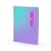 Milan Sunset Cuaderno Espiral Formato A4 Cuadricula 5x5mm - 90 Hojas de 95 gr/m2 - Microperforado, Bandas de Color y 4 Taladros - Color Violeta/Turquesa