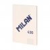 Milan Libreta Encolada Formato A4 Cuadricula 5x5mm - 48 Hojas de 95 gr/m2 - Microperforado - Tapa Blanda - Color Beige