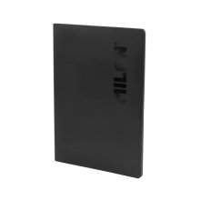 Milan Shadow Libreta Encolada Formato A4 Cuadricula 5x5mm - 48 Hojas de 95 gr/m2 Microperforadas - Color Negro