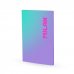 Milan Sunset Libreta Encolada Formato A4 Cuadricula 5x5mm - 48 Hojas de 95 gr/m2 Microperforadas - Color Violeta/Turquesa