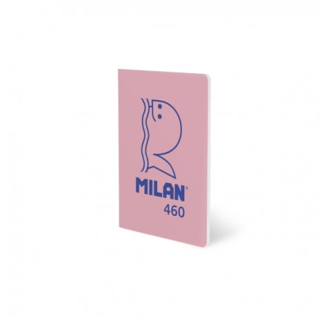 Milan 460 Since 1918 Libreta A5 Grapada - Papel a Lineas - 24 Hojas de 95g - Color Rosa