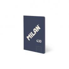 Milan 430 Libreta Encolada Formato A5 Pautado 1 Linea 7mm - 48 Hojas de 95 gr/m2 - Microperforado - Tapa Blanda - Color Azul