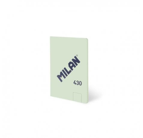 Milan 430 Libreta Encolada Formato A6 Hojas Blancas - 48 Hojas de 95 gr/m2 - Microperforado - Tapa Blanda - Color Verde