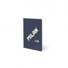 Milan 430 Libreta Encolada Formato A6 Cuadricula 5x5 - 48 Hojas de 95 gr/m2 - Microperforado - Tapa Blanda - Color Azul