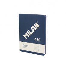 Milan 430 Since 1918 Planificador Semanal y Mensual Formato Libreta Encolada - Papel de 95gr/mÂ² - Color Azul