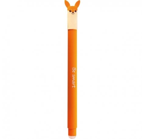 Eberhard Faber Animal Erase It! Boligrafo Borrable Tinta Gel Azul - Trazo 0.7mm - Tacto Soft - Diseño Zorro (6 uds)