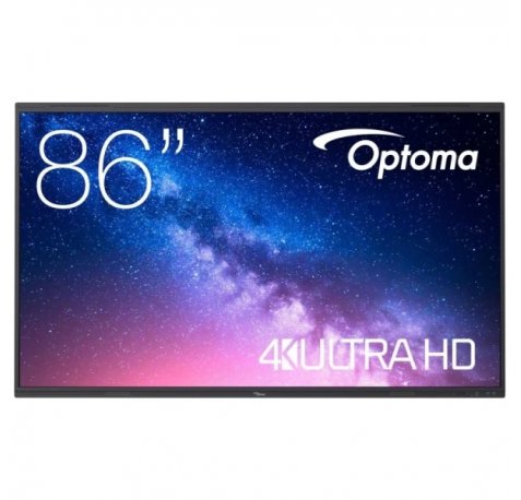 Optoma Creative Touch Serie 5 Pizarra Interactiva Tactil 86" UltraHD 4K - Certificacion Google EDLA -Tiempo de Respuesta 6ms - 32 Puntos Tactiles Simultaneos - HDMI, VGA, DisplayPort, USB-A, C, RJ-45 - Android 13