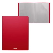 Erichkrause Carpetas con Fundas Matt Classic - 20 Fundas - Tamaño A4 - Color Rojo (4 uds)