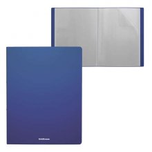 Erichkrause Carpetas con Fundas Matt Classic - 30 Fundas - Tamaño A4 - Color Azul (4 uds)