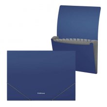 Erichkrause Clasificadores Matt Classic - 12 Fundas - Tamaño A4 - Color Azul (4 uds)