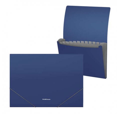 Erichkrause Clasificadores Matt Classic - 12 Fundas - Tamaño A4 - Color Azul (4 uds)