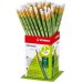 Stabilo GREENgraph Expositor con 60 Lapices de Grafito con Goma - Mina HB 2.2mm - 100% Madera Cultivada de Forma Sostenible - Cuerpo de Color Verde