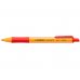Stabilo Pointball Boligrafo Retractil - Punta de 1mm - Tinta con Base de Aceite - Recargable - 79% Plastico Reciclado - Grip Antideslizante - Color Rojo (10 uds)