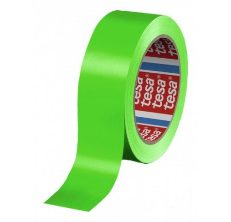 Tesa 60404 Cinta de Embalar Premium 12mm x 66 Metros - Fabricado en SPVC - Adhesivo de Caucho Natural - Color Verde (12 uds)