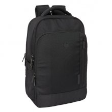 Safta F.C.Barcelona Premium Mochila para Portatil hasta 15.6" - Conector USB - Portabotellas - Tirador Doble - Hombreras Acolchadas - Alojamiento para Gafas - 19.15L - 290x150x440mm - Color Negro