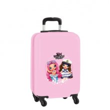 Safta Nanana Sparkles Maleta Trolley de Cabina 20â? - Cierre con Candado - Bolsillo de Red - Panel con Cremallera - Cintas con PVC - Ruedas 360Âº - 40.1 L - 345x200x550mm - Color Rosa