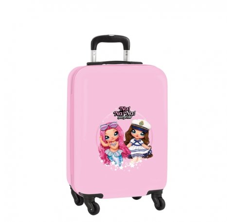 Safta Nanana Sparkles Maleta Trolley de Cabina 20â? - Cierre con Candado - Bolsillo de Red - Panel con Cremallera - Cintas con PVC - Ruedas 360Âº - 40.1 L - 345x200x550mm - Color Rosa