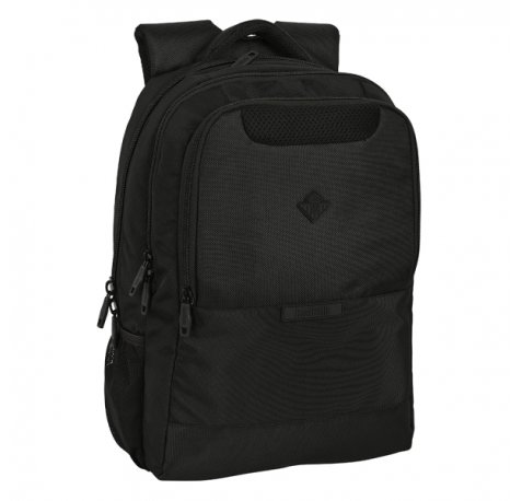 Safta Real Betis Balompie Premium Mochila para Portatil hasta 15.6" - Bolsillo para Tablet - Bolsillo Frontal - Hombreras Acolchadas - Cremalleras para Candado - 21L - 300x160x430mm - Color Negro