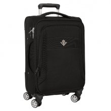 Safta Real Betis Balompie Premium Maleta Trolley de Cabina 20â? - Cierre con Candado - Cintas Sujetaequipaje - Asas Superior y Lateral - Protecciones Laterales - 35.7L - 350x200x510mm - Color Negro
