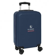 Safta el Ganso Classic Maleta Trolley de Cabina 20â? - Cierre con Candado - Interior Forrado - Panel con Cremallera - Cintas con PVC - Ruedas Giratorias - 40.1L - 345x200x550mm - Color Azul Marino