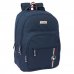 Safta el Ganso Eclipse Mochila con 2 Compartimentos - Cantoneras Antirozaduras - Adaptable a Carro - Bolsillo Frontal - Portabotellas - Hombreras Acolchadas - 320x150x420mm - Color Azul Marino