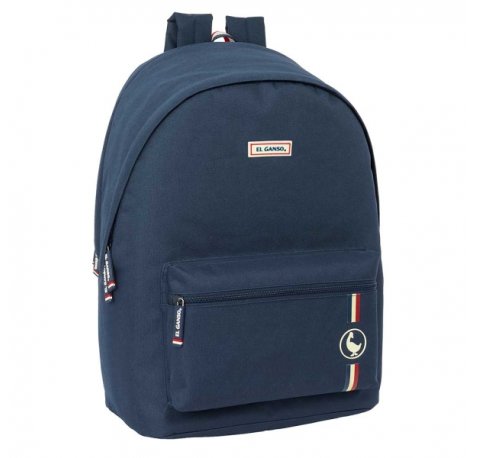 Safta el Ganso Eclipse Mochila para Portatil hasta 15.6" - Antirrobo - Conector USB - Base Acolchada - Tirador Doble - Ergonomica - Asa Superior - 24.55L - 310x180x440mm - Color Azul Marino