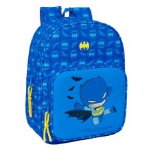 Safta Batman Preescolar Mochila Infantil - Adaptable a Carro - Portabotellas - Hombreras Ergonomicas - Bolsillo Frontal - 10L - 260x110x340mm - Color Azul