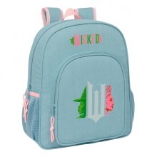Safta Wicked Mochila - Adaptable a Carro - Portabotellas - Doble Tirador en Cremallera - Hombreras Ergonomicas y Acolchadas - Asa de Mano Superior - 15L - 320x120x380mm - Color Turquesa