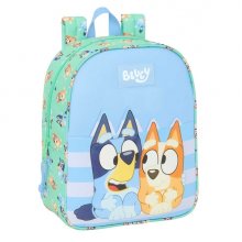Safta Bluey Sisters Mochila Guarderia - Adaptable a Carro - Cremallera - Tarjeta de Identificacion - Asa de Mano Superior - 6L - 220x100x270mm - Color Azul