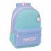 Safta Munich Mellow Mochila Adaptable a Carro - Bolsillos Laterales - Doble Tirador - Acolchada y Ergonomica - Asa Superior - 19L - 300x140x460mm - Color Azul Claro