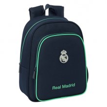 Safta Real Madrid 2Âª Equipacion 25/26 Mochila Infantil - Adaptable a Carro - Portabotellas - Hombreras Acolchadas - Bolsillo Frontal - Asa Superior - 9L - 270x100x330mm - Color Azul Marino