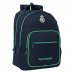 Safta Real Madrid 2Âª Equipacion 25/26 Mochila con 2 Compartimentos - Adaptable a Carro - Portabotellas - 2 Compartimentos - Tirador Doble - 21.5L - 320x160x420mm - Color Azul Marino