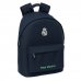 Safta Real Madrid 2Âª Equipacion 25/26 Mochila para Portatil hasta 14.1" - Bolsillo para Tablet - Tirador Doble - Espalda Transpirable - 20L - 310x160x410mm - Color Azul Marino