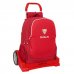 Safta Sevilla FC Mochila con Carro - Cremallera Doble - Hombreras Ergonomicas - Bolsillo Frontal - Asa Superior - Mochila Extraible - Ruedas Antivibracion - Base Reforzada - 320x140x430mm - Color Rojo