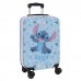 Safta Stitch Happy Maleta Trolley de Cabina 20â? - Cierre con Candado - Bolsillo de Red - Panel con Cremallera - Cintas con PVC - Asa de PVC Flexible - 40.1 L - 345x200x550mm - Color Azul