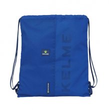 Safta Kelme Blue Saco Plano - Bolsillo con Cremallera - Cierre con Cordones - 5L - Material Duradero - Uso Versatil - Ligero y Compacto - 350x10x400mm - Color Azul
