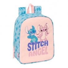 Safta Stitch Ohana Mochila Guarderia - Adaptable a Carro - Cremallera - Tarjeta de Identificacion - Asa de Mano - 6L - 220x100x270mm - Color Azul Claro
