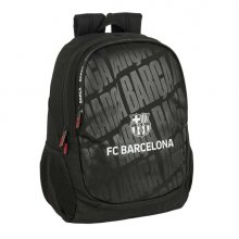 Safta F.C.Barcelona Mochila Adaptable a Carro - Portabotellas - Dos Compartimentos Grandes - Tirador Doble - Hombreras Ergonomicas Acolchadas - Asa de Mano - 23L - 320x160x440mm - Color Negro